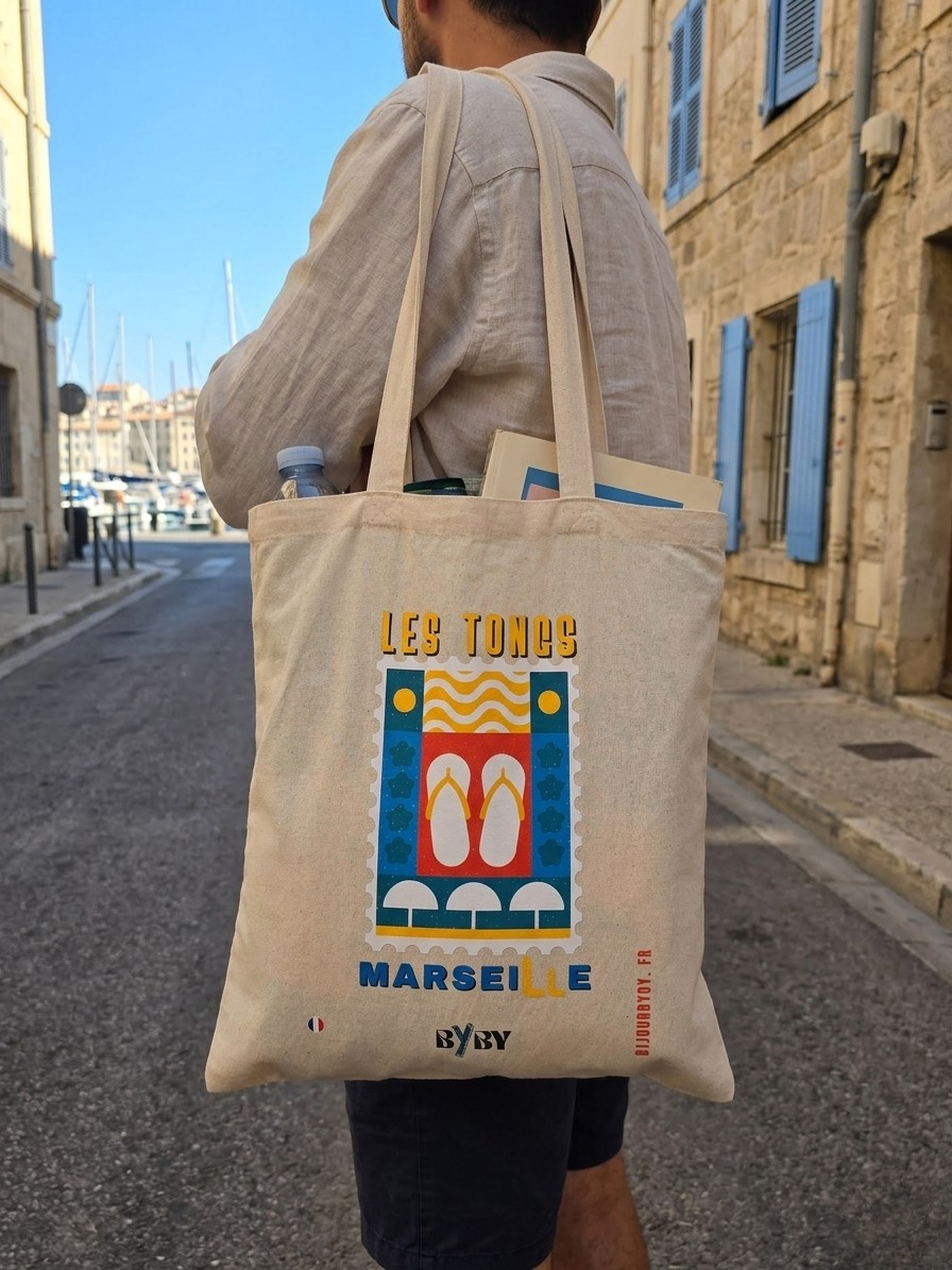 TOTE BAG "LES TONGS"