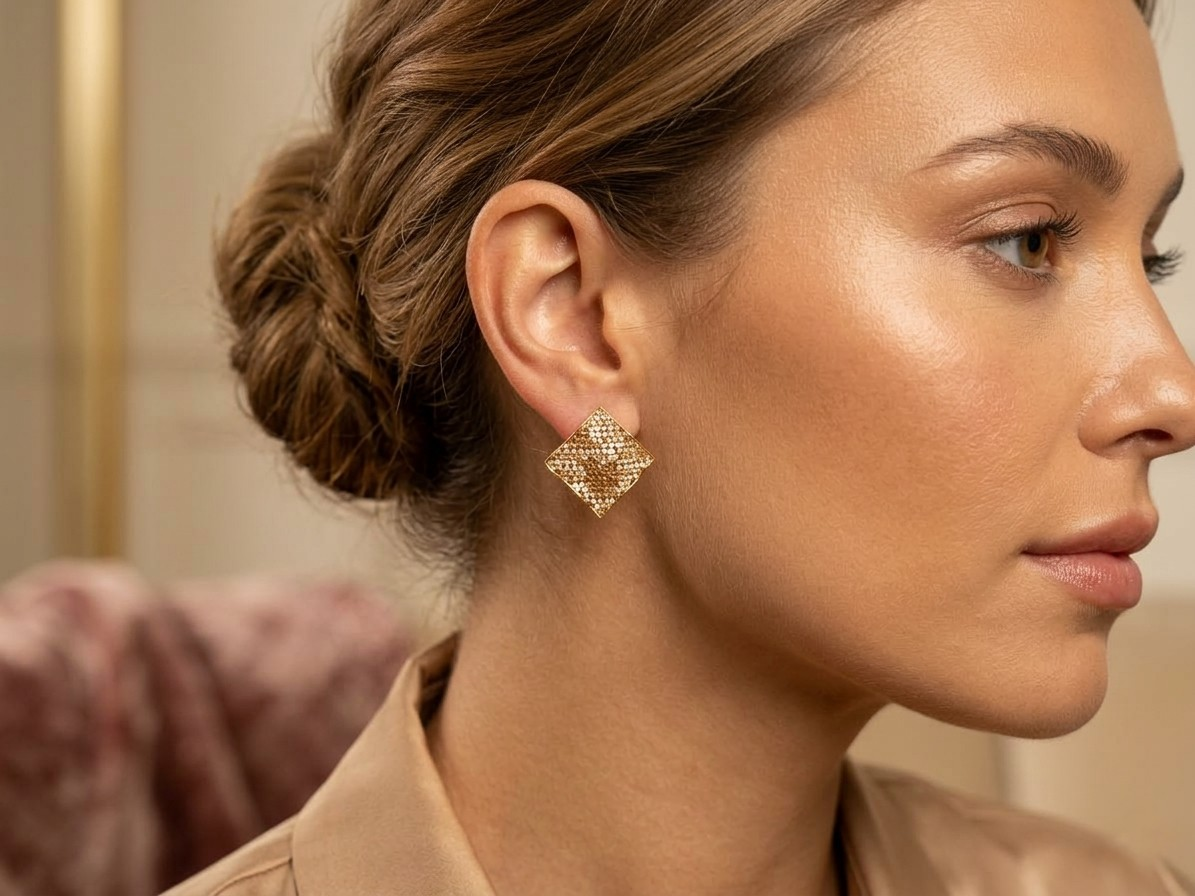 Boucles d’oreilles Maille