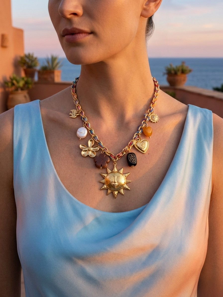 Collier coloré Soleil
