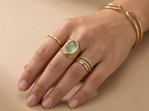 Bague cléo verte