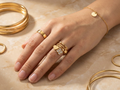 Bague trèfle coeur