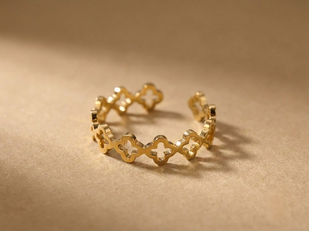 Petite Bague aux trèfles