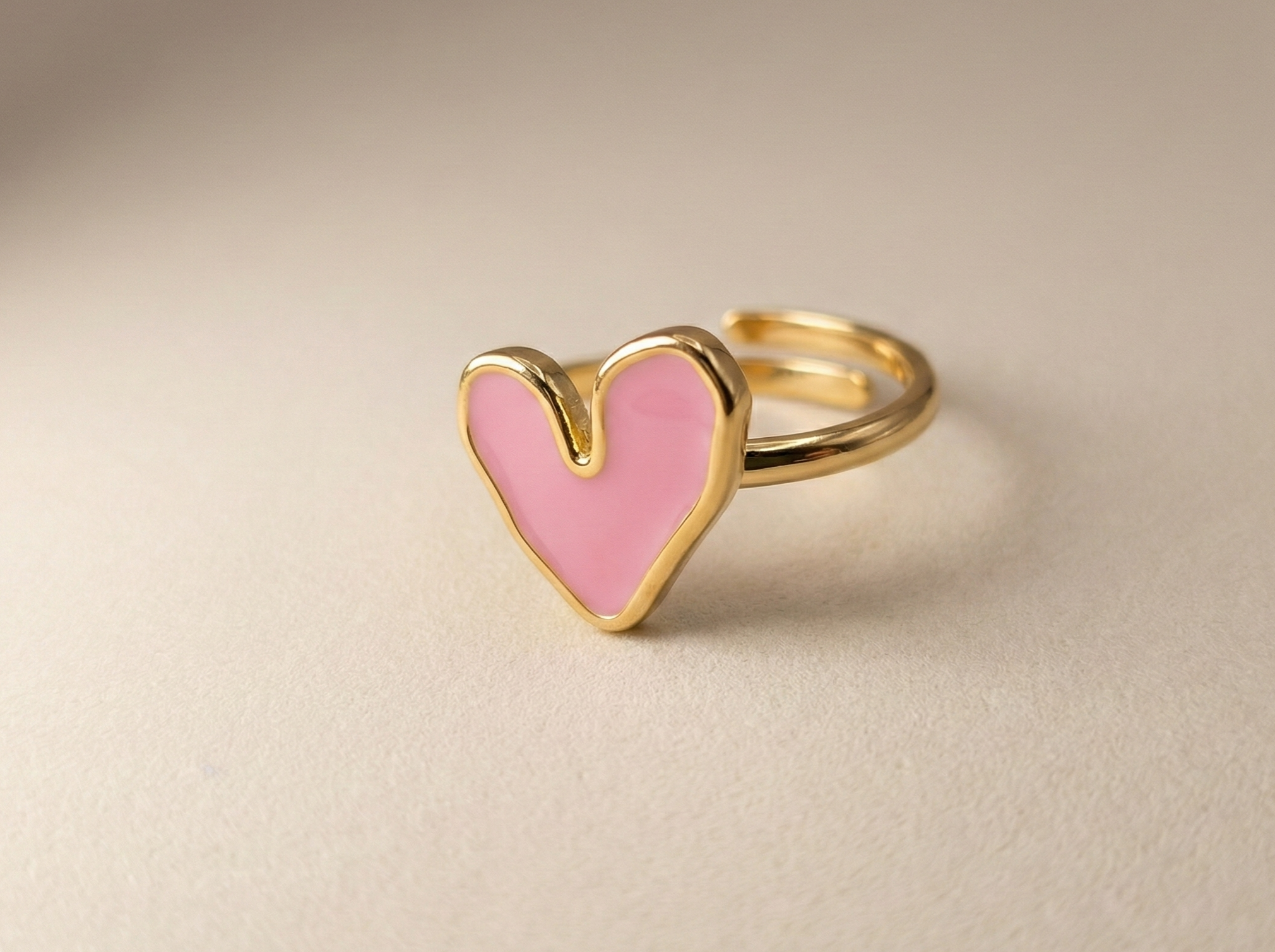 Bague Cœur Rose