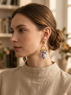Boucles d’oreilles Porcelaine
