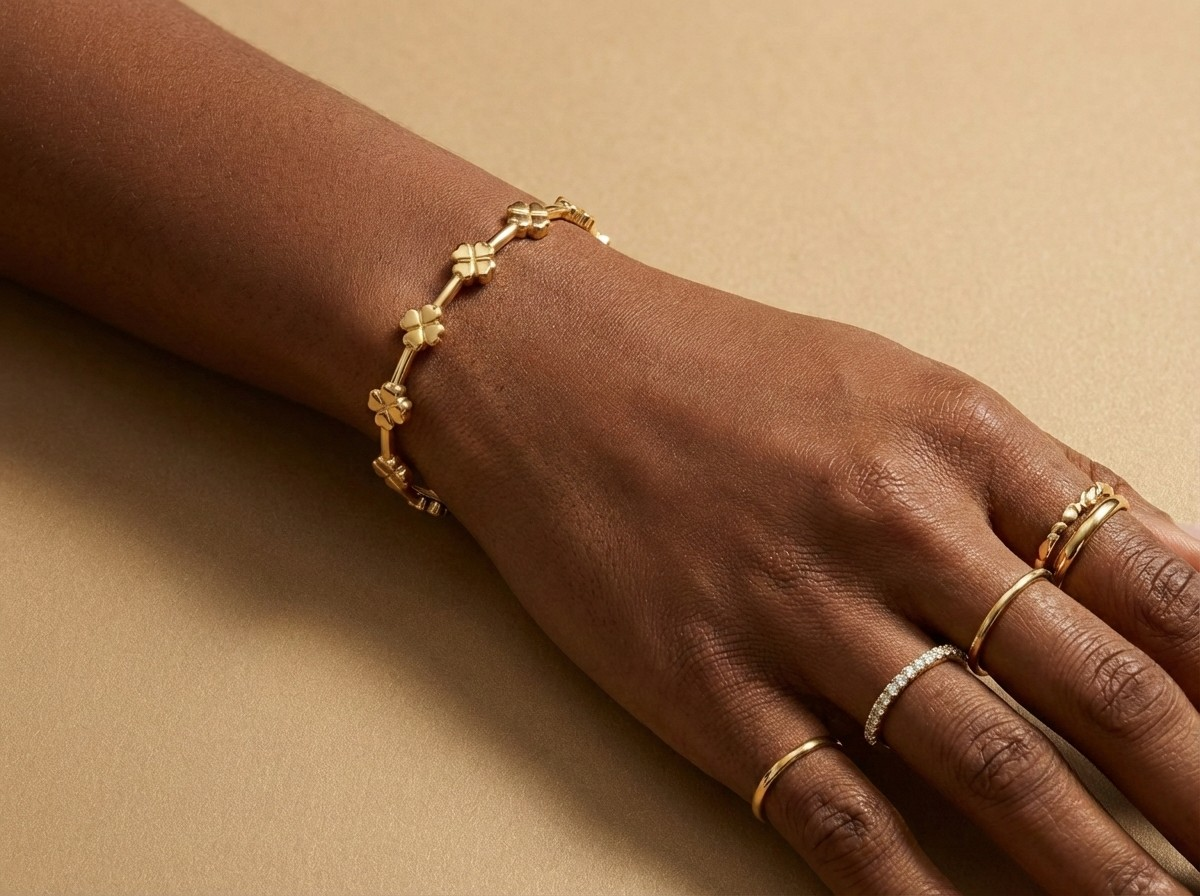 Bracelet aux trèfles