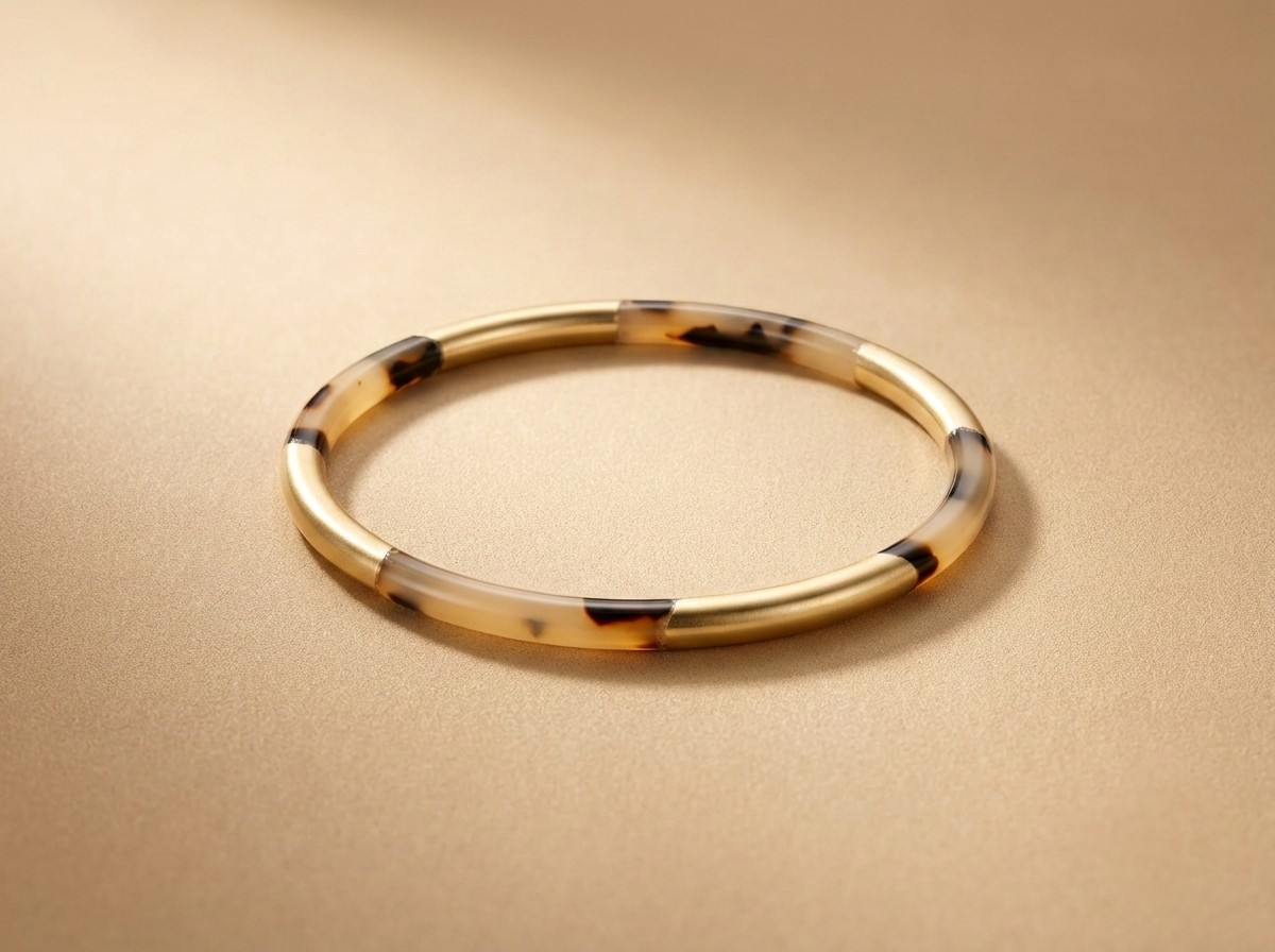 Bracelet bi léopard or