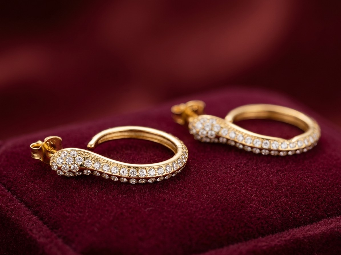 Boucles d’oreilles Serpent