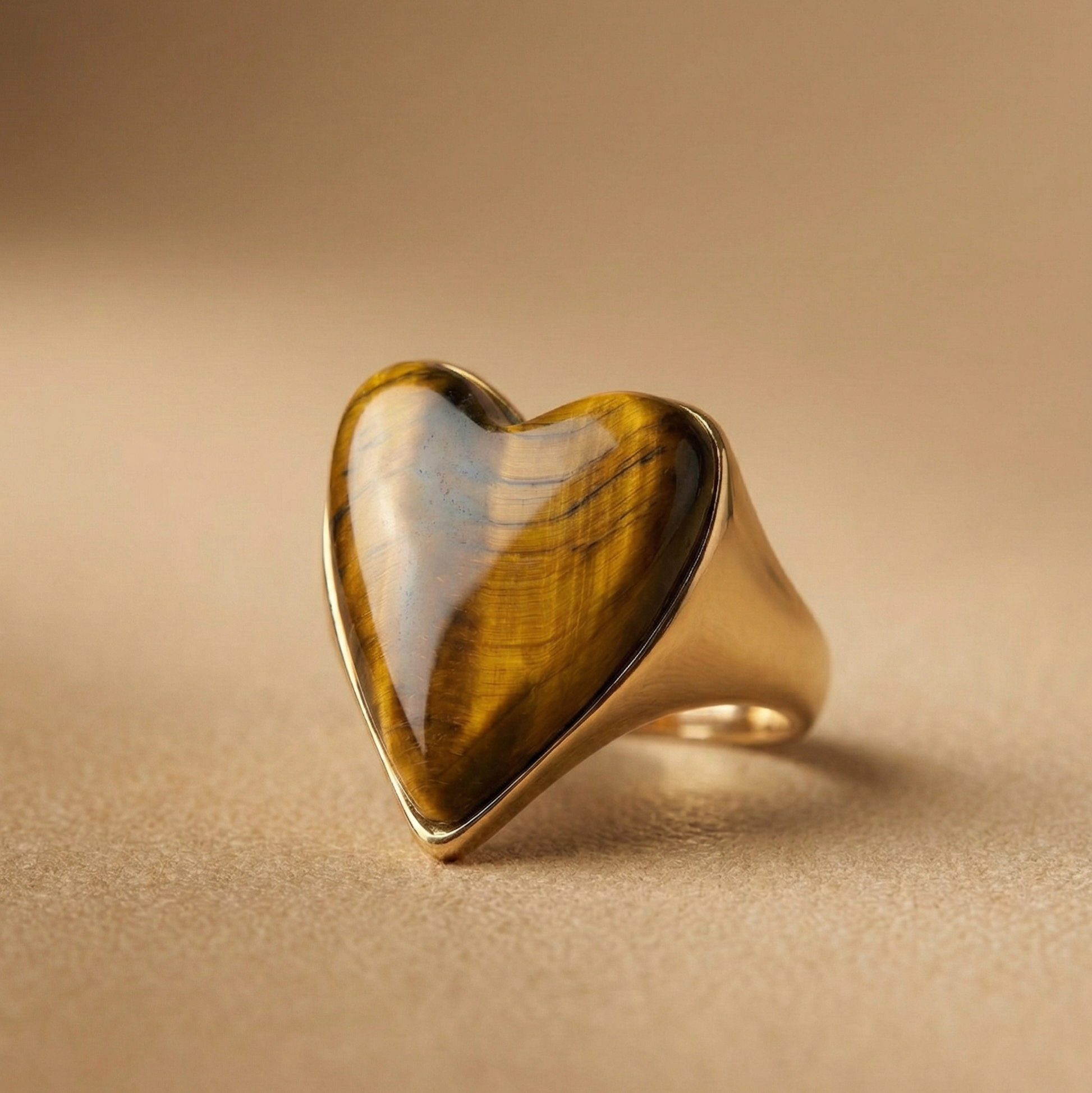Bague coeur de Tigre