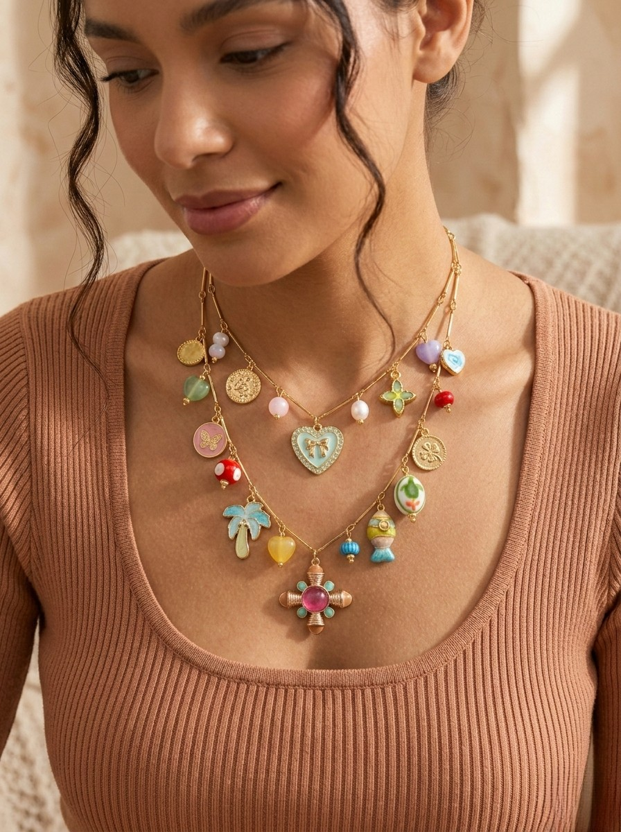 Collier aux breloques