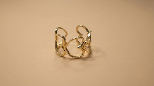 Bague aux 5 cœurs
