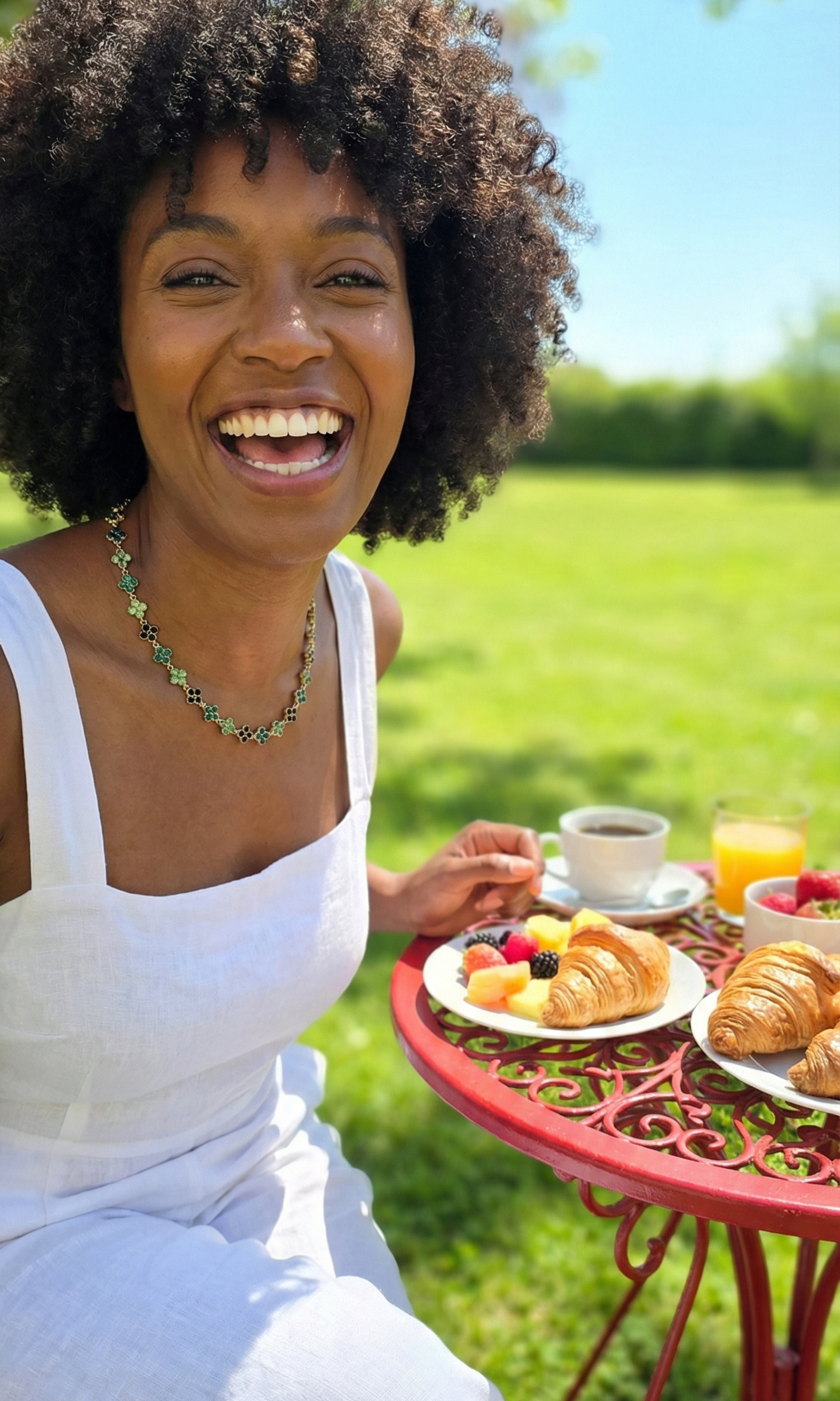 Collier princesse vert