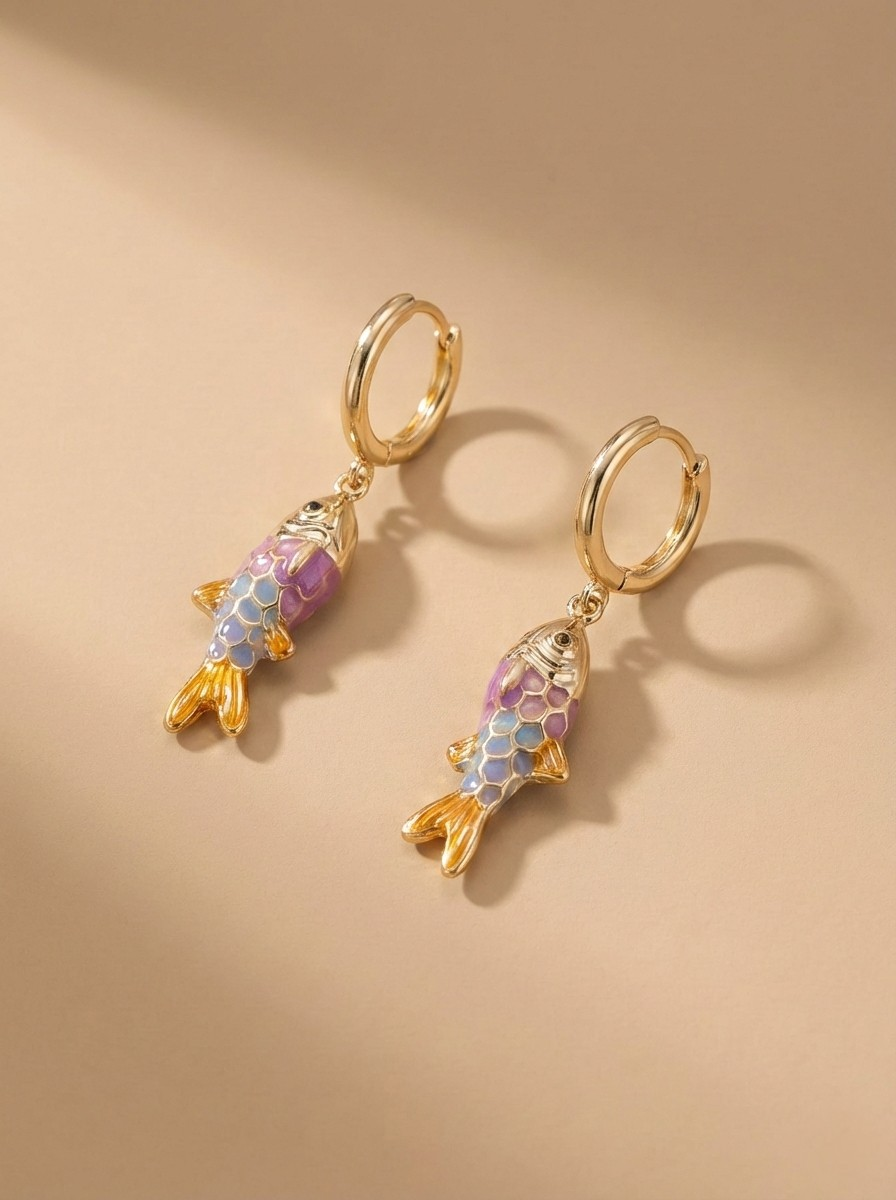 Boucles d’oreille petit poisson