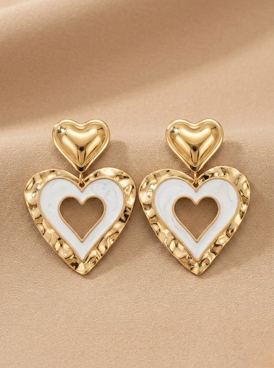 Boucles White heart